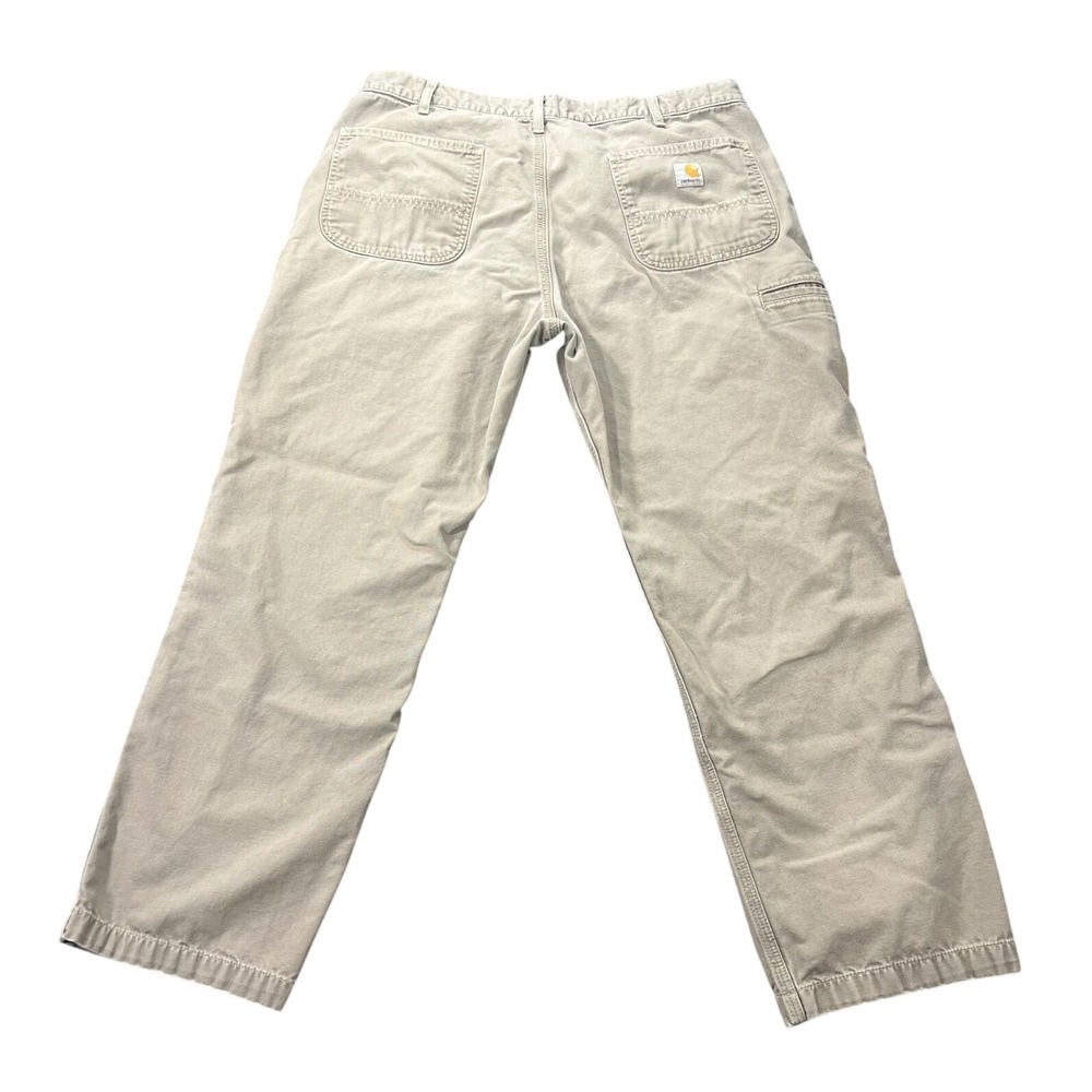 Carhartt Mens Relaxed Fit Canvas Work Pants B299 MUS Beige 38x30 Cotton‎